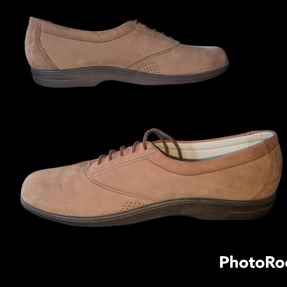 Womens SAS Whisper Brown Ankle-High Leather Oxford